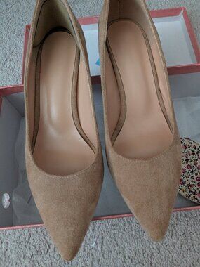 Sammitop Women's Pointy Toe Classic Suede High Heels